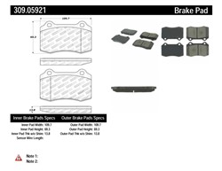 STOPTECH Brake Pad Set, disc brake 309.05921_2
