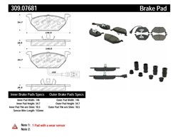 STOPTECH Brake Pad Set, disc brake 309.07681_2