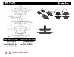 STOPTECH Brake Pad Set, disc brake 309.09150_2