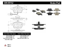 STOPTECH Brake Pad Set, disc brake 309.09152_3