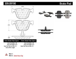STOPTECH Brake Pad Set, disc brake 309.09190_3