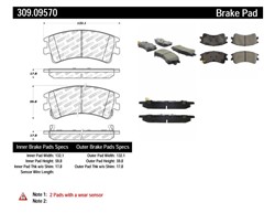 STOPTECH Brake Pad Set, disc brake 309.09570_2