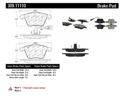 STOPTECH Brake Pad Set, disc brake 309.11110_3