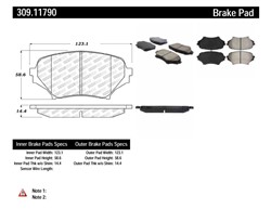 STOPTECH Brake Pad Set, disc brake 309.11790_3