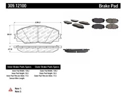 STOPTECH Brake Pad Set, disc brake 309.12100_2