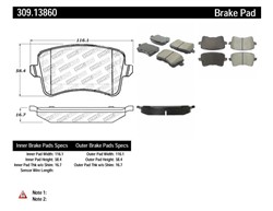 STOPTECH Brake Pad Set, disc brake 309.13860_3