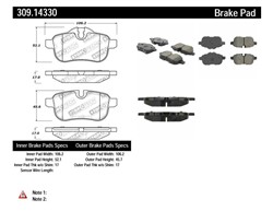 STOPTECH Brake Pad Set, disc brake 309.14330_2