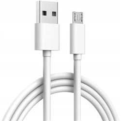 USB cable/converter, input: USB, output: microUSB, white, 2m (standard)_0
