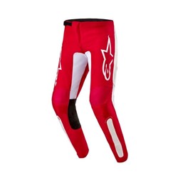 Spodnie off road ALPINESTARS MX FLUID kolor biały/czerwony_0