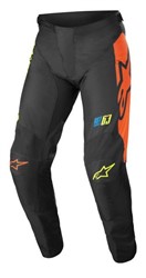 Spodnie off road ALPINESTARS MX RACER COMPASS kolor czarny/czerwony/fluorescencyjny/żółty