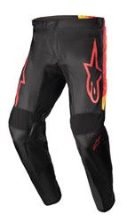 Spodnie off road ALPINESTARS MX FLUID CORSA kolor czarny/czerwony/pomarańczowy/żółty