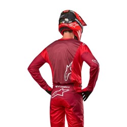 Koszulka off road ALPINESTARS MX RACER kolor burgundowy/czerwony_4