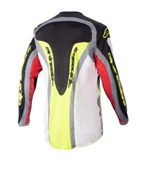Koszulka off road ALPINESTARS MX FLUID AGENT kolor biały/czarny/czerwony/fluorescencyjny/żółty_1