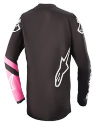 Koszulka off road ALPINESTARS MX STELLA FLUID CHASER kolor czarny/fluorescencyjny/różowy_1