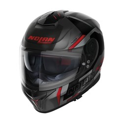 Helmet full-face helmet NOLAN N80-8 WANTED N-COM 71 colour black/grey/matt/red, size XS unisex