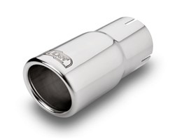 Exhaust system tip RS shape round 1x70mm stainless steel