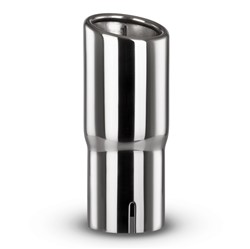 Exhaust system tip RS shape round 1x70mm stainless steel_2