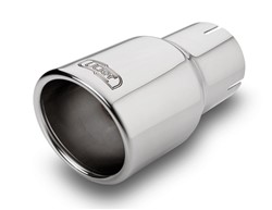 Exhaust system tip RS shape round 1x90mm stainless steel