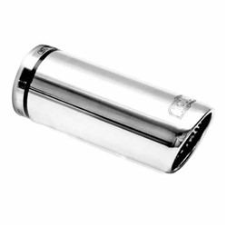 Exhaust system tip shape round 1x90mm