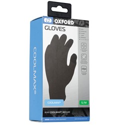 Rękawiczki OXFORD INNER GLOVES Coolmax typ unisex, kolor czarny_1