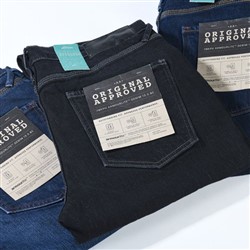 Spodnie jeans OXFORD LADIES SLIM REGULAR JEANS CE AA RINSE WASH kolor granatowy_5