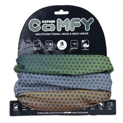 Warming scarf OXFORD NACREOUS COMFY type unisex, colour brown/green/grey_5