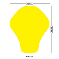 Ochraniacz pleców OXFORD CE LEVEL 1 żółty_2
