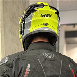 Helmet full-face helmet SMK STELLAR FARO colour grey/yellow_2