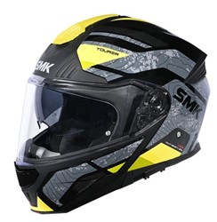 Helmet Flip-up helmet SMK GULLWING NAVIGATOR colour black/grey/yellow