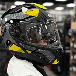 Helmet Flip-up helmet SMK GULLWING NAVIGATOR colour black/grey/yellow_1