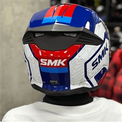Helmet Flip-up helmet SMK GULLWING NAVIGATOR colour blue/red/white_3