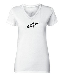 Koszulka AGELESS V NECK ALPINESTARS kolor biały/