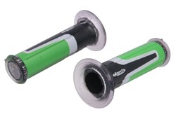 Grips ARIETE handlebar diameter 22; 24mm length 120mm Road colour black/green/grey, Harri's (2 pcs.)_0