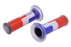 Grips ARIETE handlebar diameter 22; 24mm length 120mm Road colour blue/red/white, Harri's (2 pcs.)