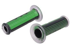 Grips ARIETE handlebar diameter 22; 24mm length 120mm Road colour black/green/grey, Harri's (2 pcs.)