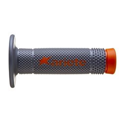 Grips ARIETE handlebar diameter 22; 24mm length 115mm Offroad colour grey/orange (2 pcs.)_0