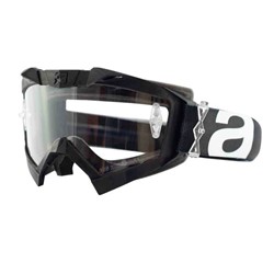 Motorcycle goggles ARIETE ADRENALINE PRIMIS PLUS colour black/white