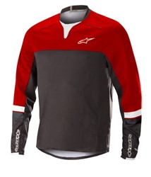 T-krekls Velosipēda ALPINESTARS DROP PRO L/S JERSEY krāsa melns/sarkans_0