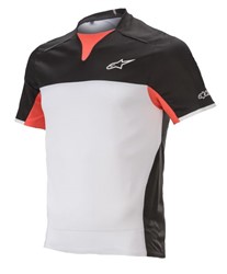 Koszulka rowerowa ALPINESTARS DROP PRO S/S JERSEY kolor biały/czarny_0