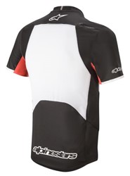 Koszulka rowerowa ALPINESTARS DROP PRO S/S JERSEY kolor biały/czarny_1