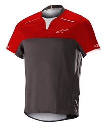 Koszulka rowerowa ALPINESTARS DROP PRO S/S JERSEY kolor czarny/czerwony_0