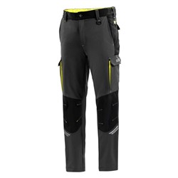 spodnie szary/żółty fluorescencyjny L