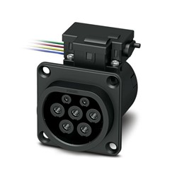 Infrastructural charging socket (with lock servomotor) Type 2 PHX1164300 (1 pcs) colour black_0