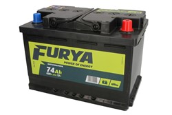 Akumulators FURYA BAT74/620R/FURYA 12V 74Ah 620A (278x175x190)