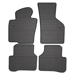 Salona grīdas paklājiņi 4 gab. modelis BASIC materiāls gumijas