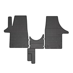 Salona grīdas paklājiņi 3 gab. modelis BASIC materiāls gumijas