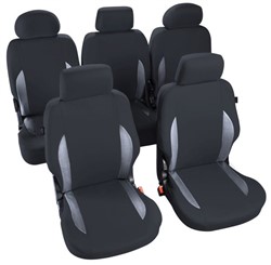 Seat Cover Black/Grey front/rear_0