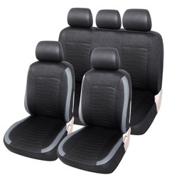 Seat Cover Black/Grey front/rear
