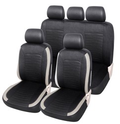 Seat Cover Beige/Black front/rear