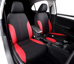 Seat Cover Black/Red front_1